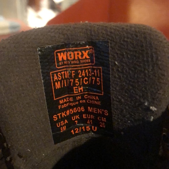 Red Wing Worx Steel Toe Work Boots - Picture 4 of 16